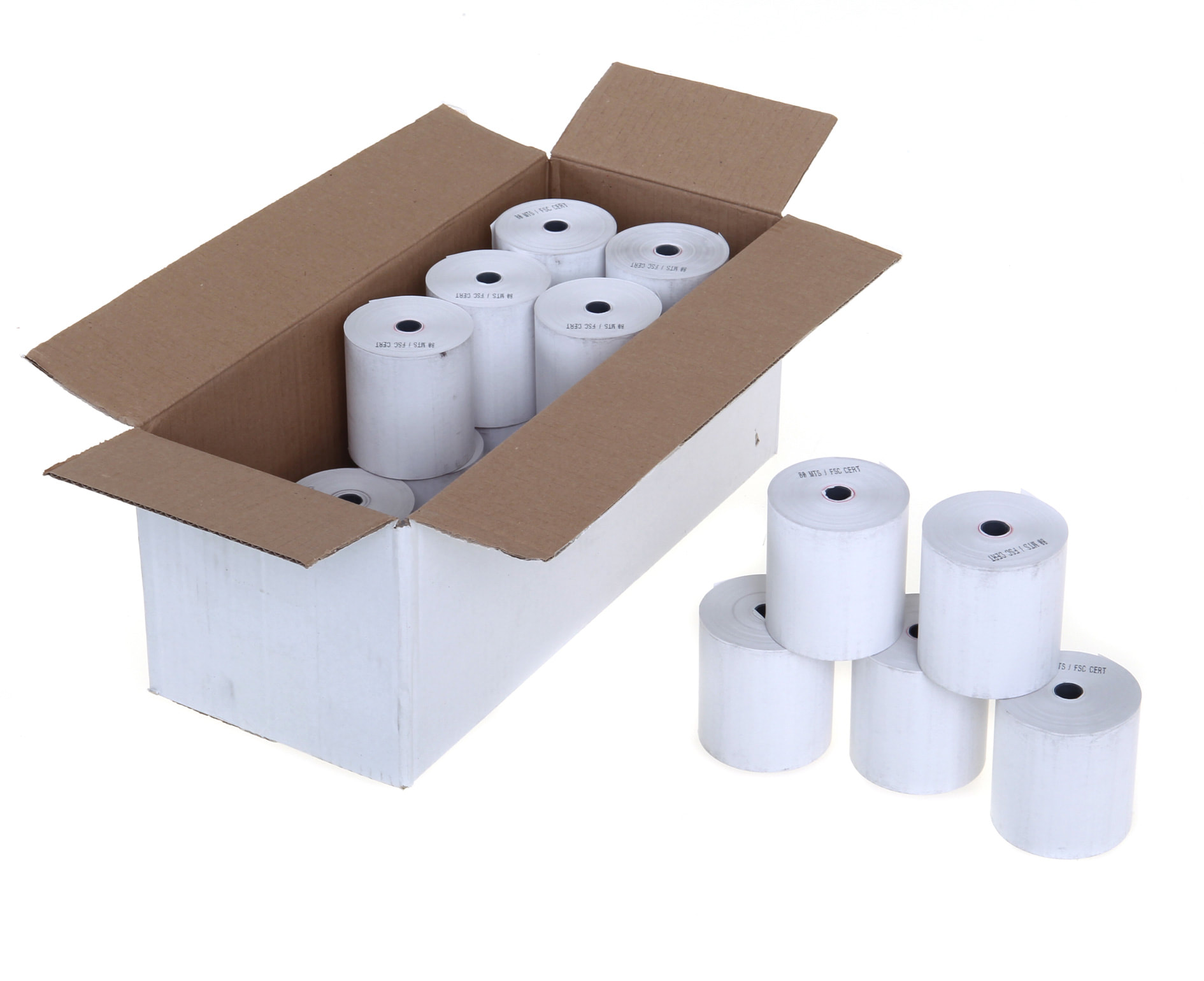 Thermal Paper Receipt Rolls (box of 20) 57 x 38mm x 5mm core Spenic